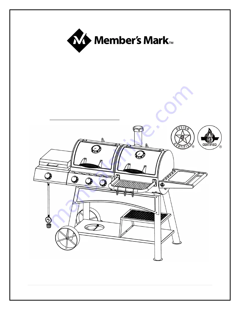 Member's Mark 980305021 Assembly Instructions & User Manual Download Page 1