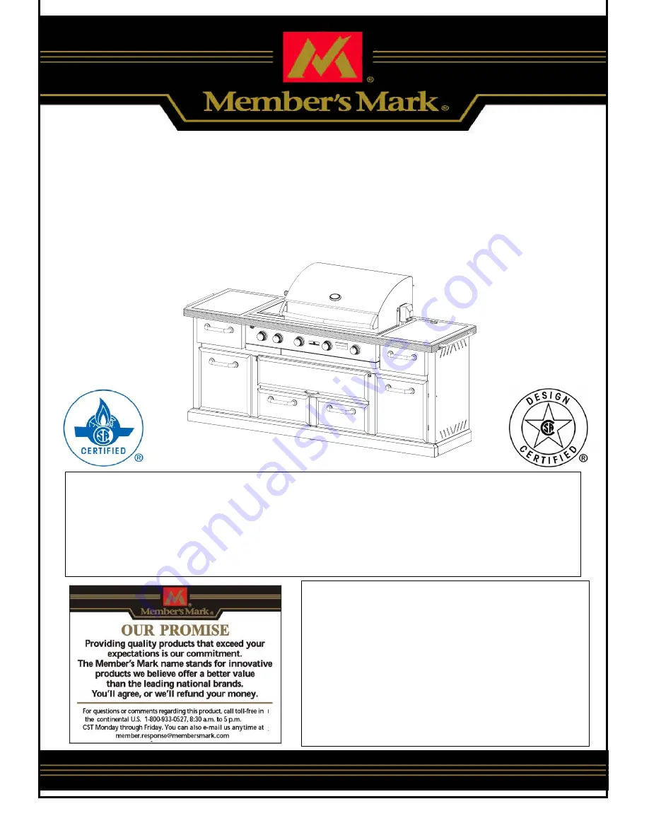 Member's Mark BQ05046-6N-A Manual Download Page 1