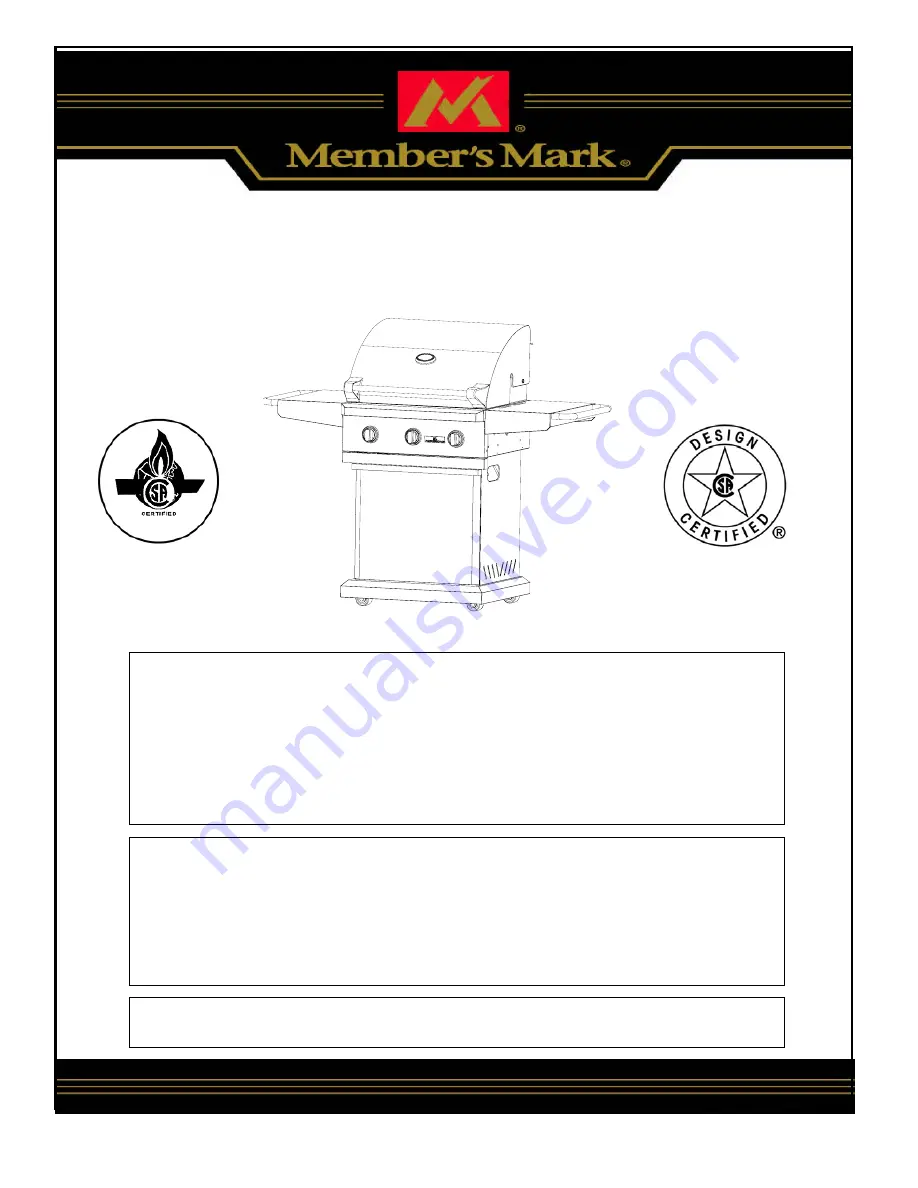 Member's Mark BQ05051-3 Manual Download Page 1