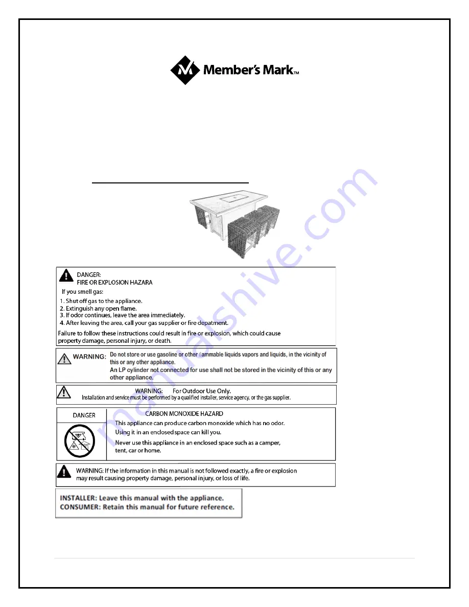 Member's Mark Halstead GC-11511-7PC Скачать руководство пользователя страница 1