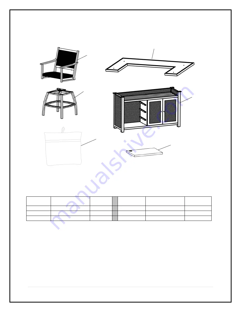 Member's Mark Powell FRA10396HST Assembly Instructions & User Manual Download Page 4