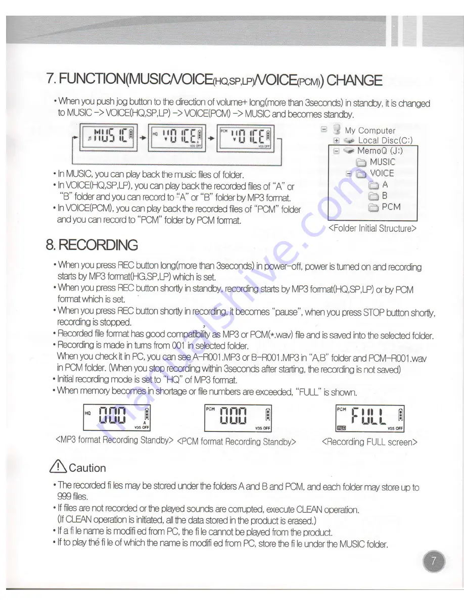 Memoq Mk220 Owner'S Manual Download Page 7