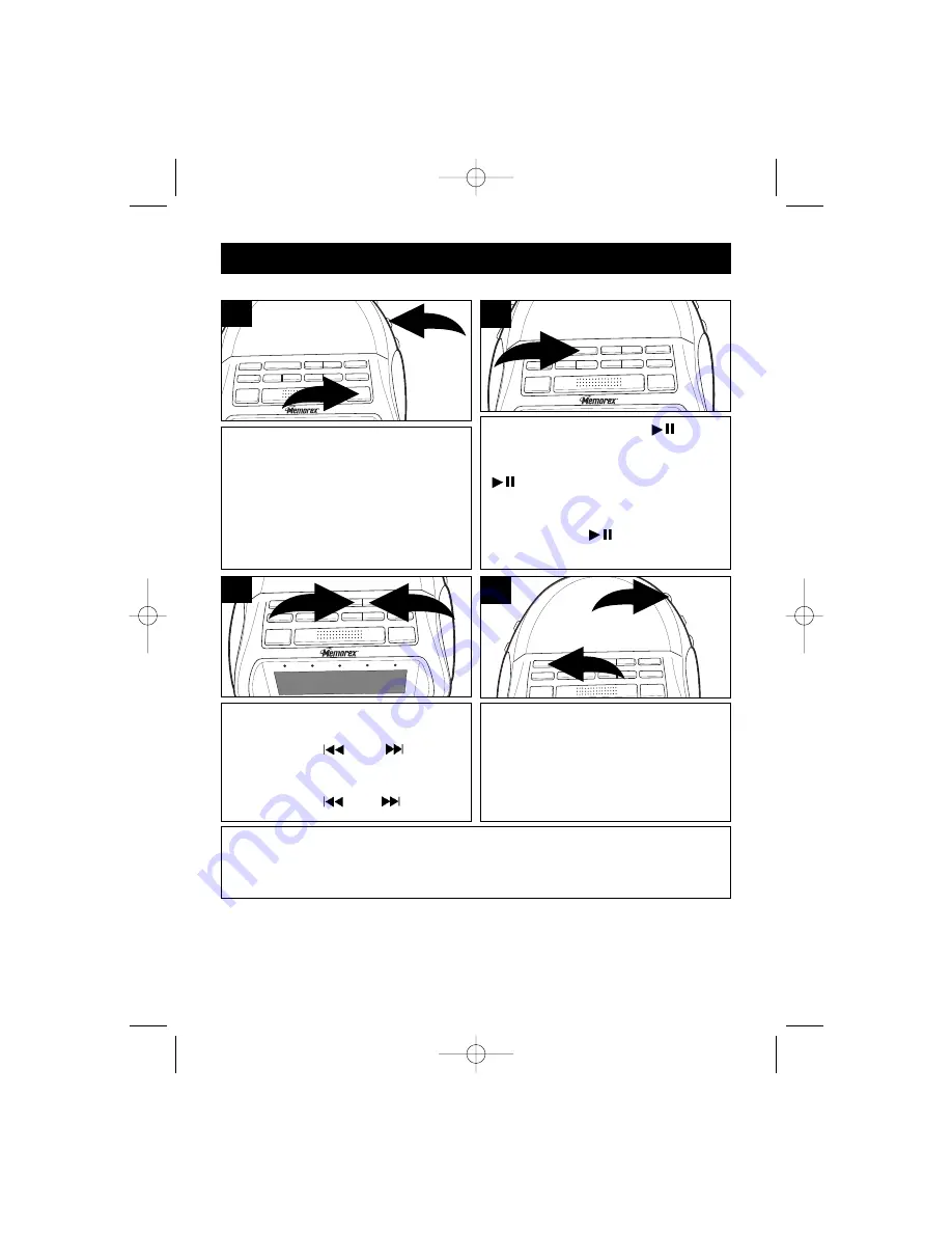 Memorex MC2842 - MC CD Clock Radio Скачать руководство пользователя страница 9