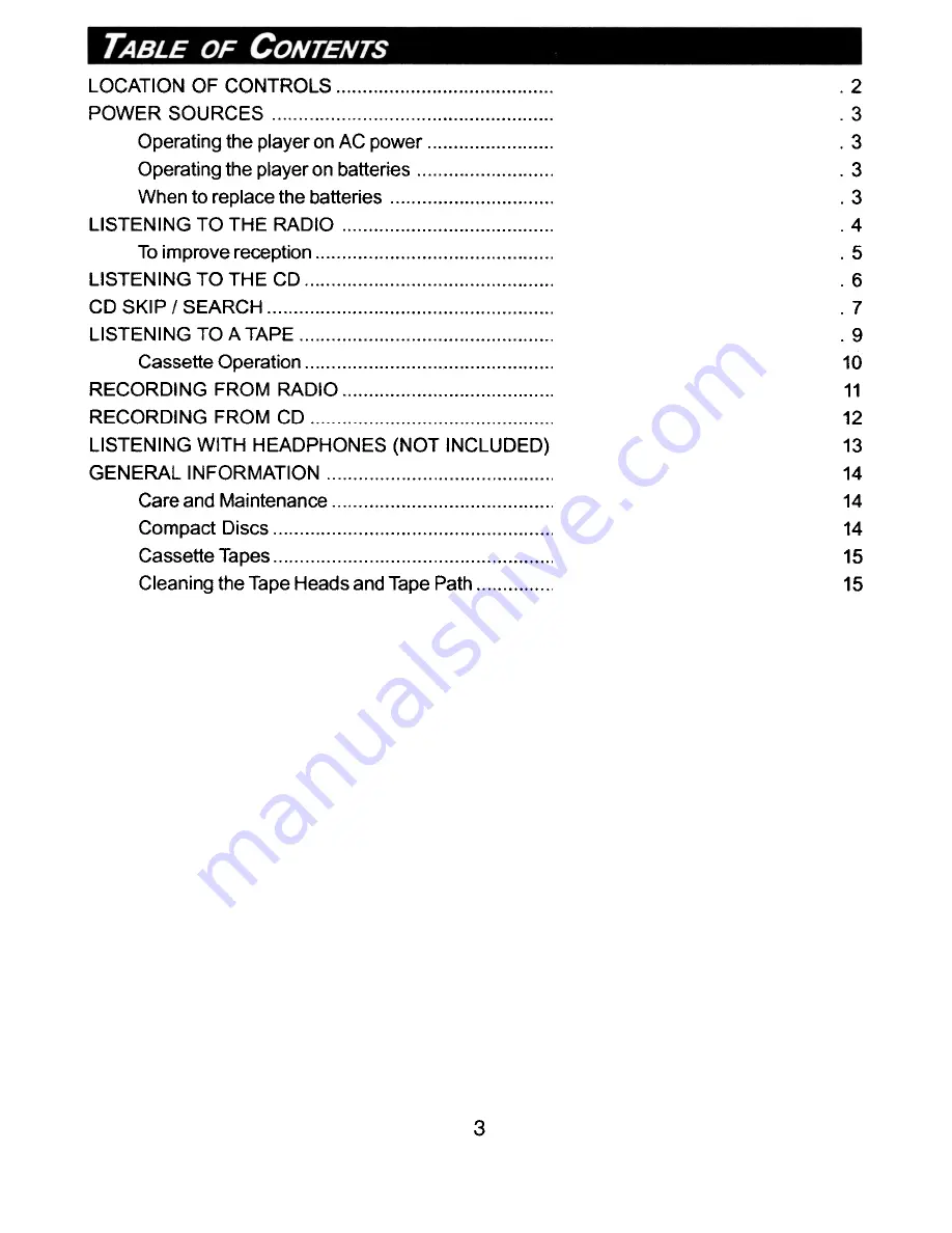 Memorex MP 31 30 User Manual Download Page 4