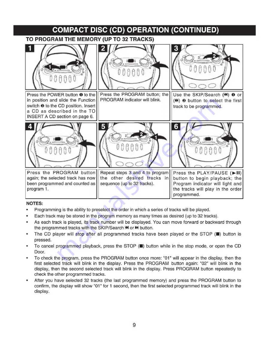 Memorex MP3227 User Manual Download Page 10