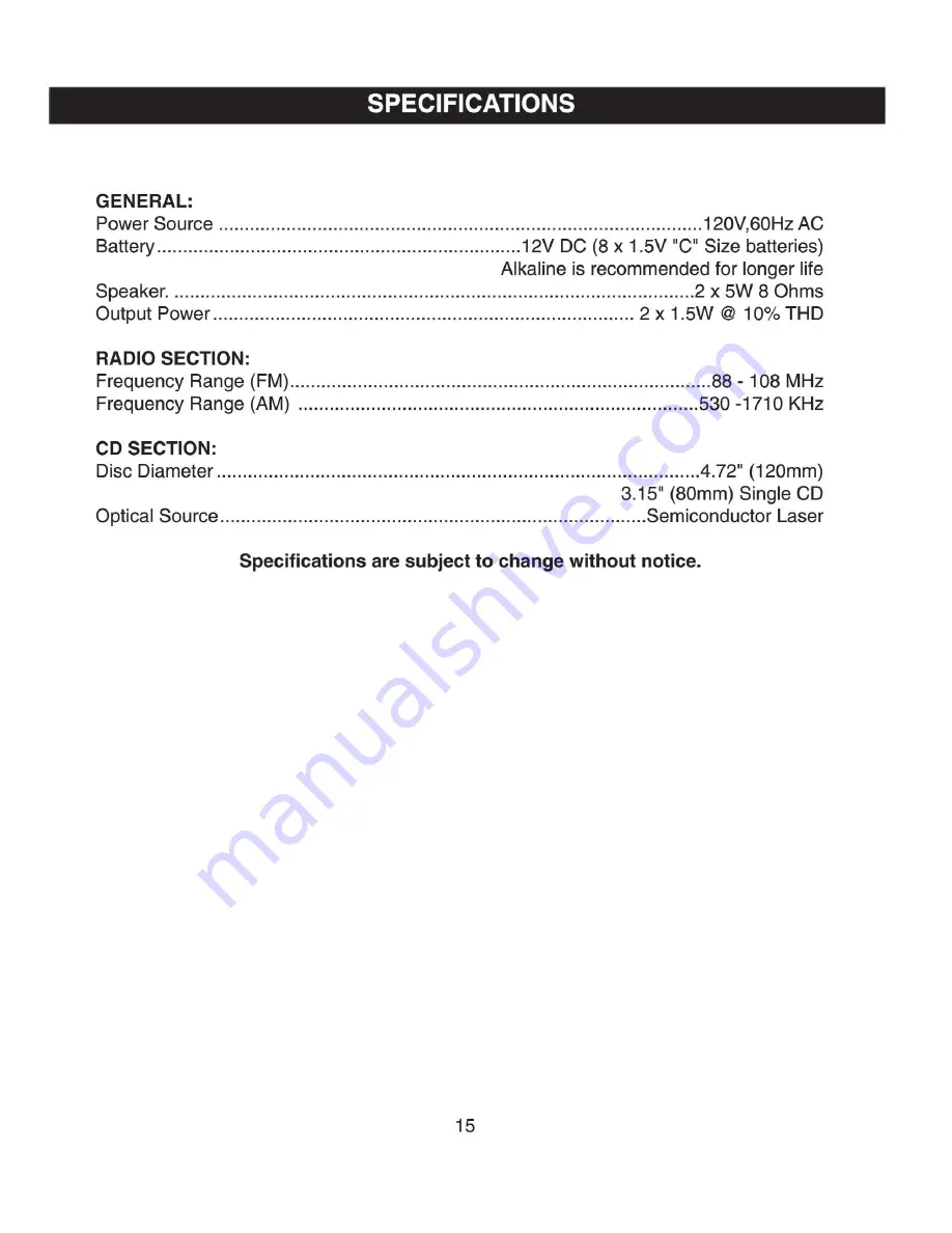 Memorex MP3227 User Manual Download Page 16