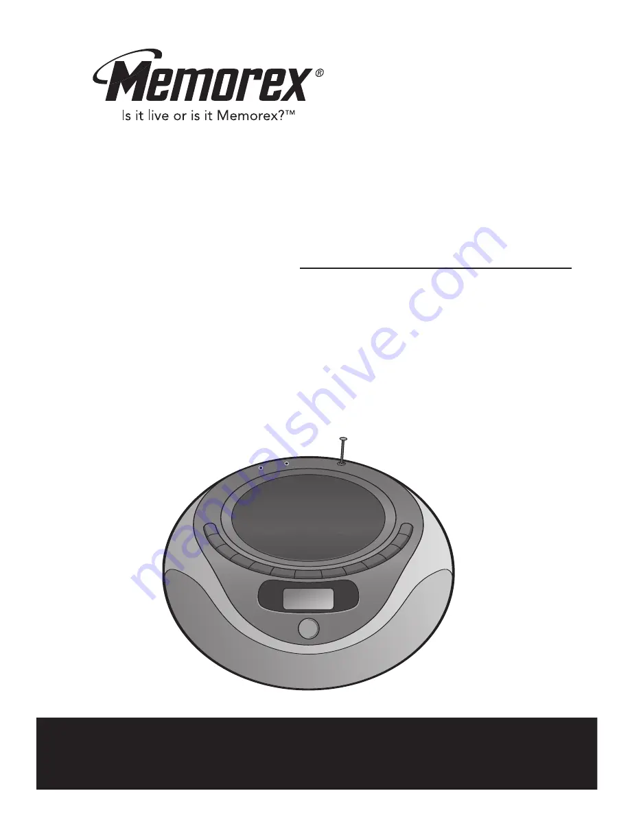 Memorex MP3848 User Manual Download Page 1