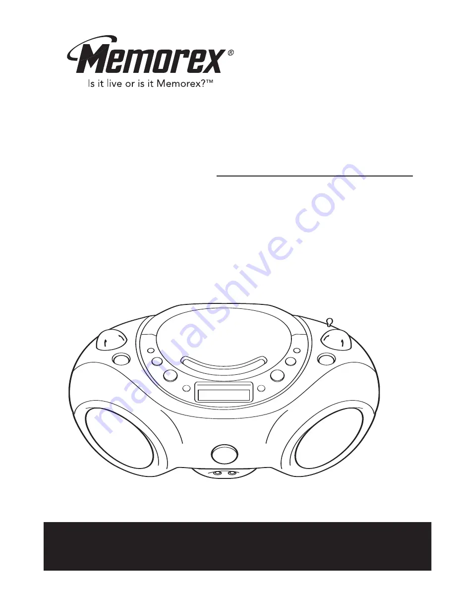 Memorex MP3851BLK - Boombox CD Player User Manual Download Page 19