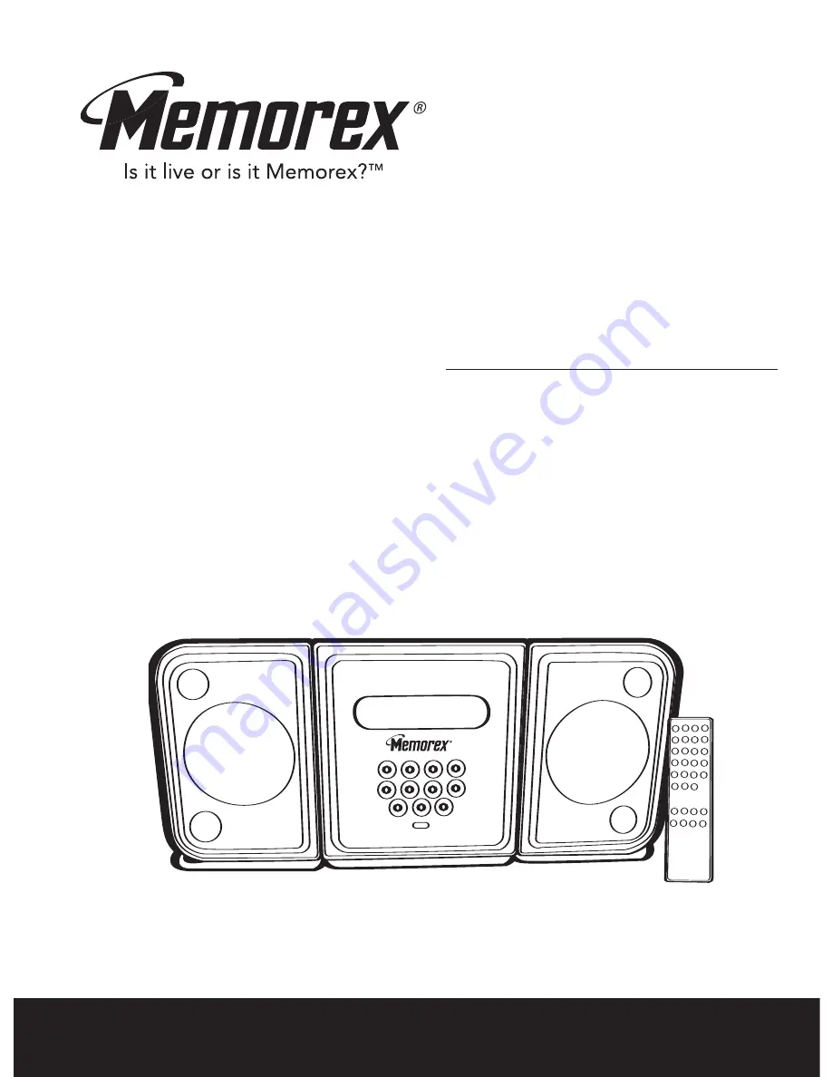 Memorex MX7300 Скачать руководство пользователя страница 1