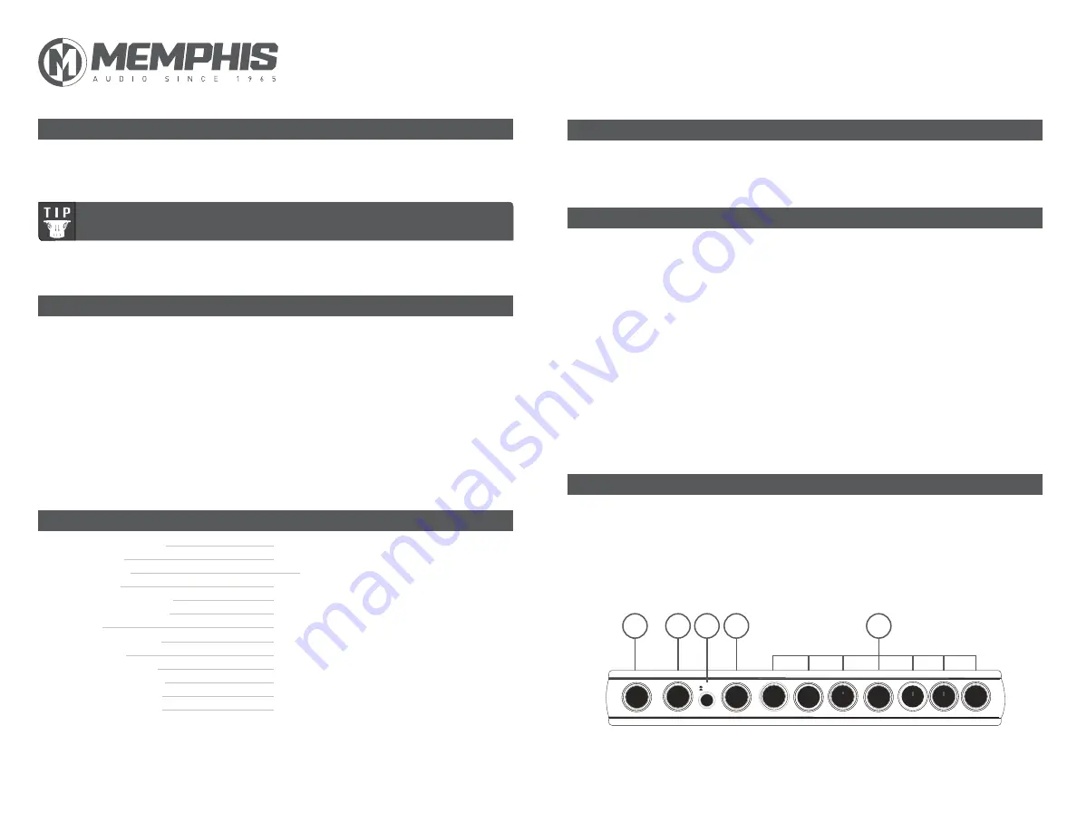 Memphis EQL7 Quick Start Manual Download Page 2