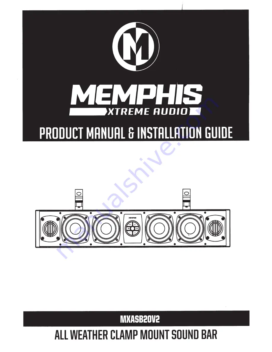 Memphis MXASB20V2 Product Manual And Installation Manual Download Page 1