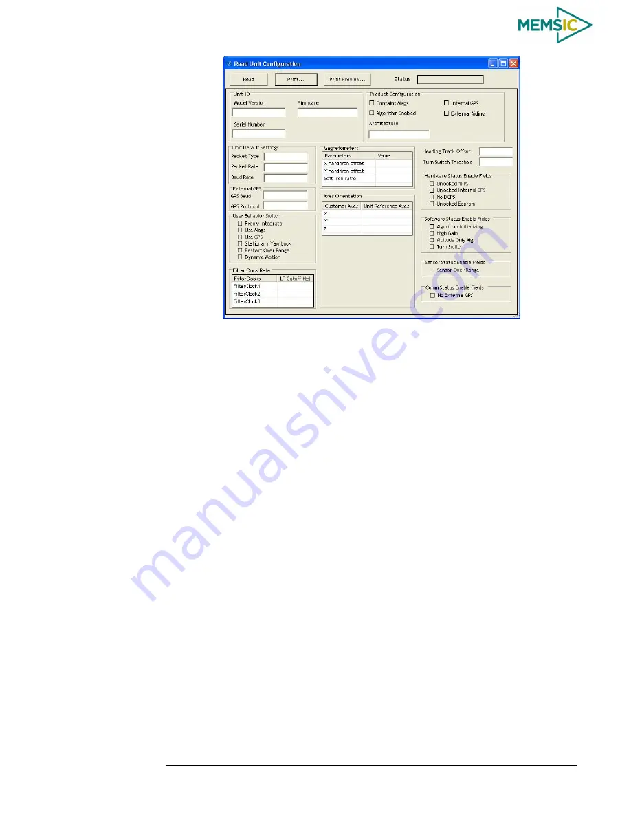 Memsic AHRS380ZA-200 User Manual Download Page 100