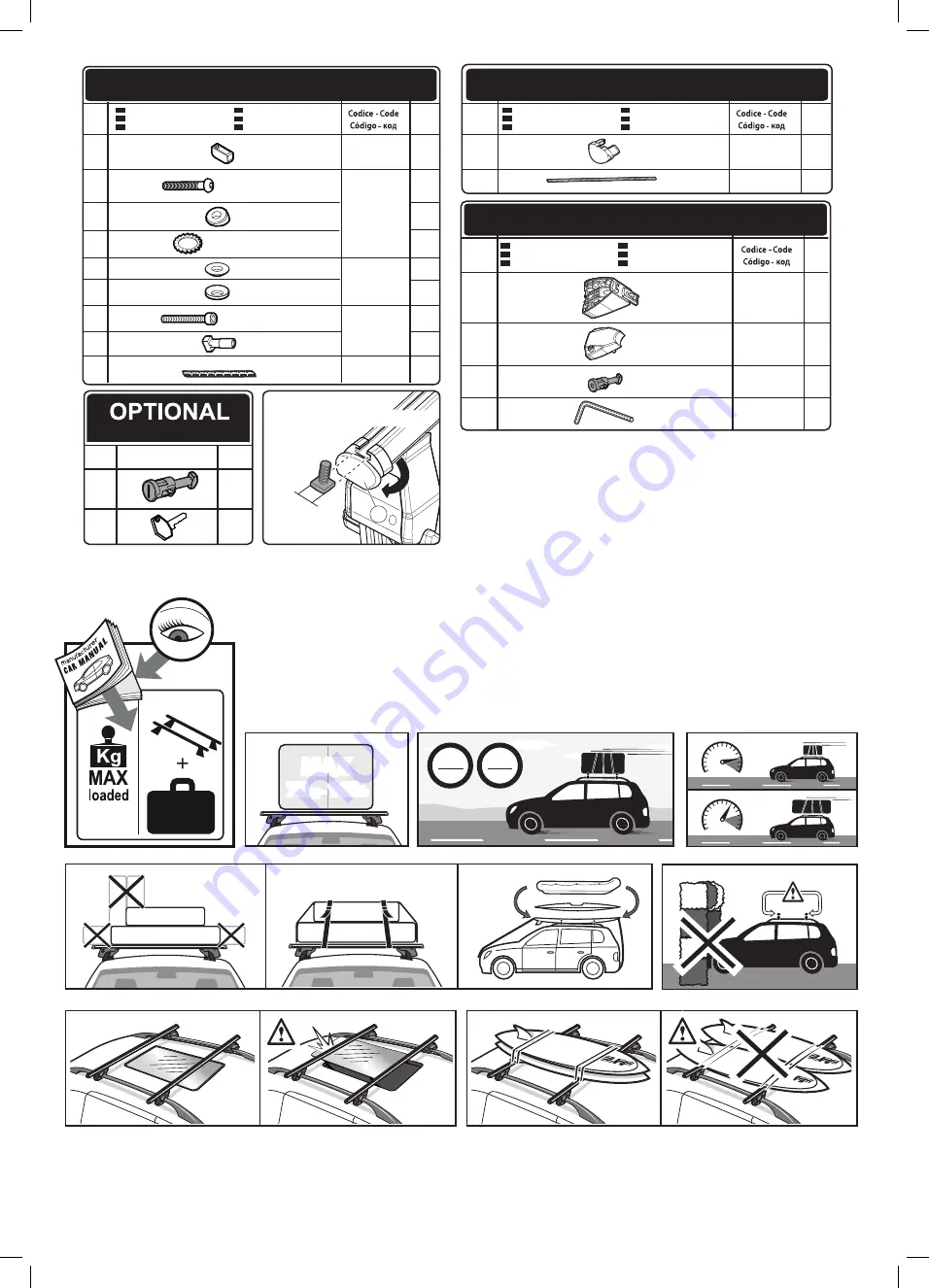 Menabo DELTA DL FIX 206FP Fitting Instructions Manual Download Page 7