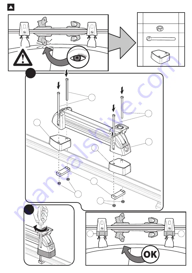 Menabo WHITE BEAR 4 Fitting Instructions Manual Download Page 6