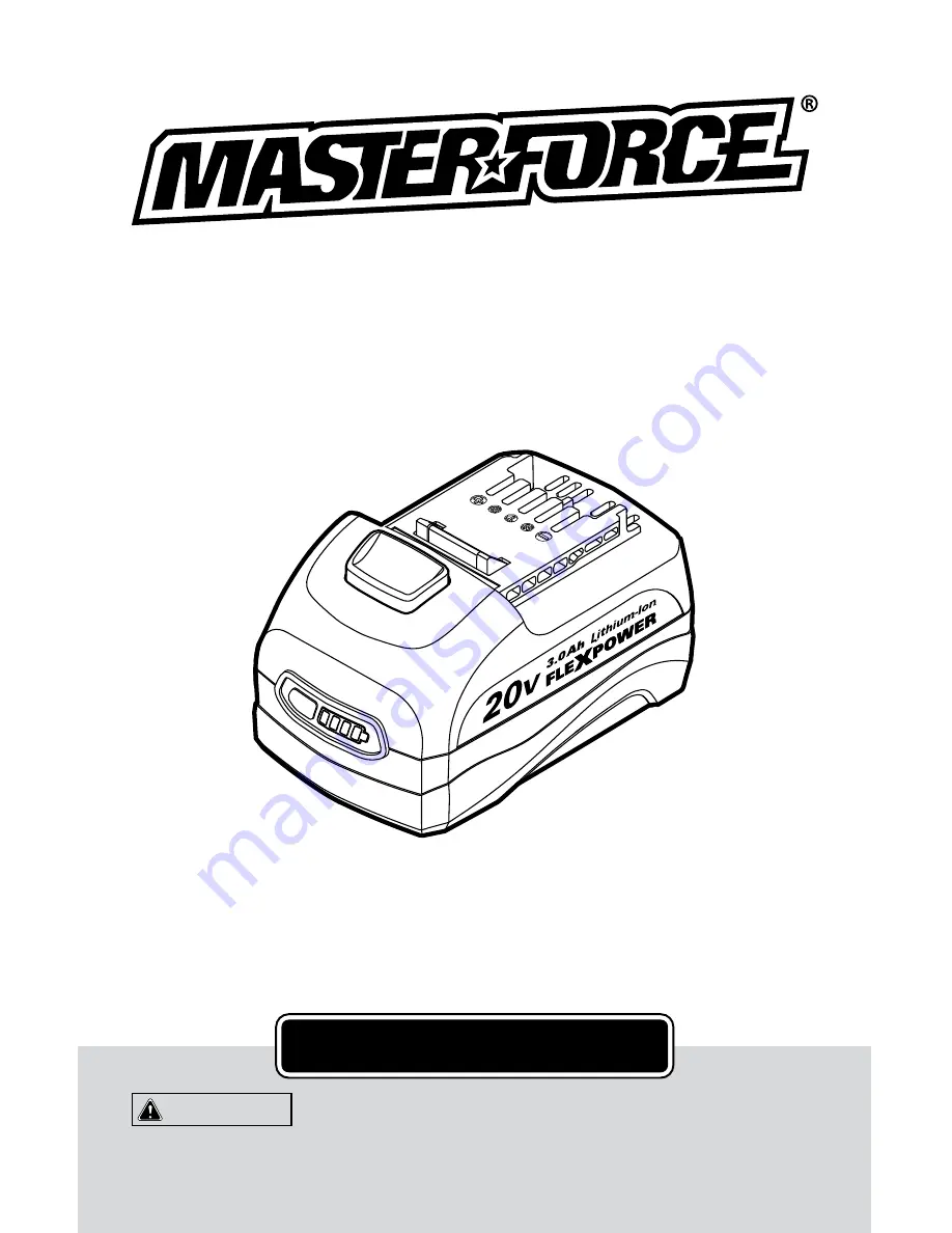 Menards Master Force 252-8033 Operating Instructions Manual Download Page 1