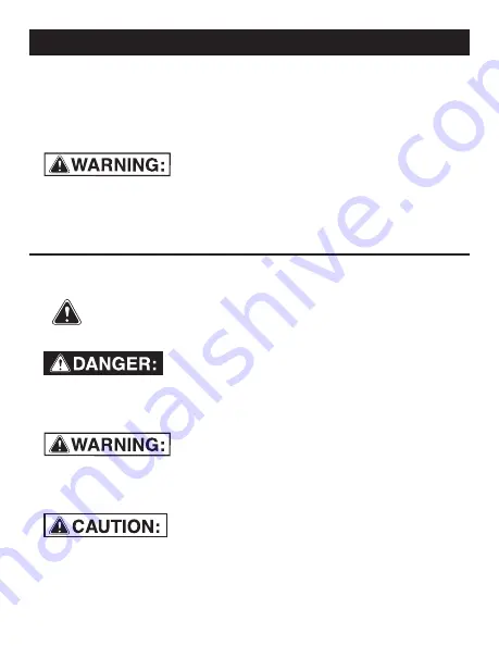 Menards MASTERFORCE 260-9519 Operator'S Manual Download Page 4