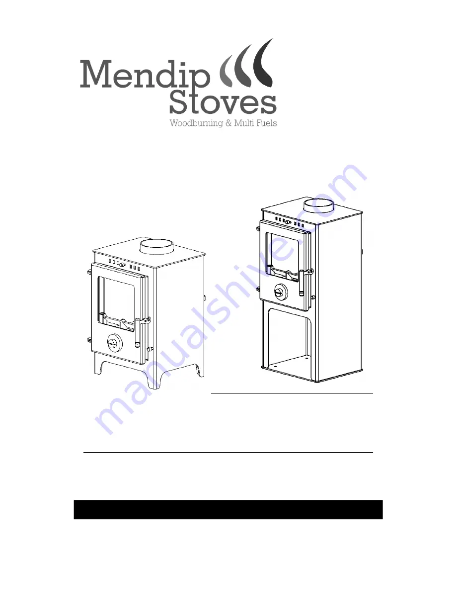 Mendip Stoves 5 pedestal Operating/Service Instructions Manual Download Page 1