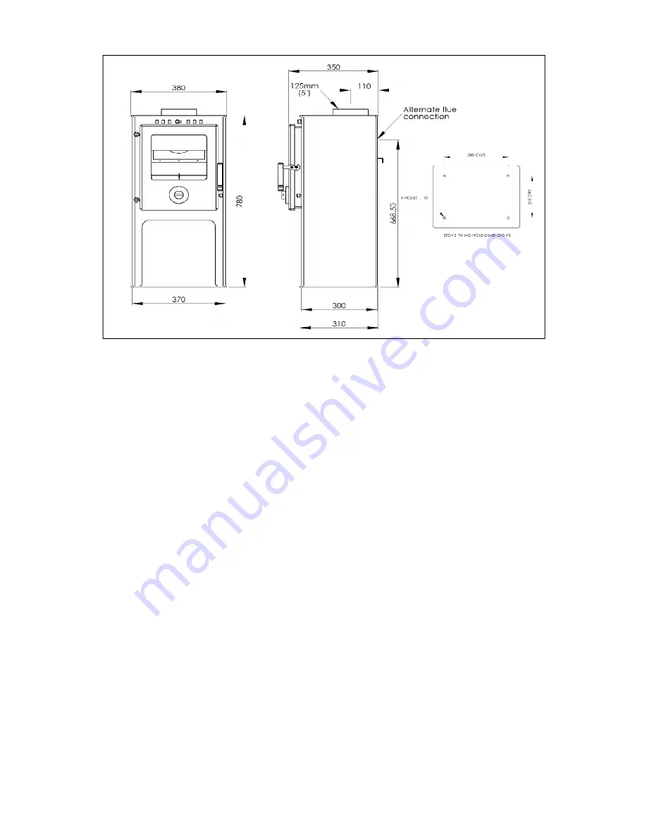 Mendip Stoves 5 pedestal Operating/Service Instructions Manual Download Page 12