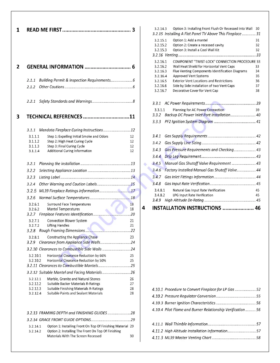 Mendota DXV35DT4 Assembly, Installation And Operating Instructions Download Page 4