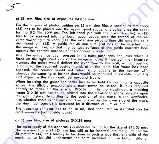 Meopta Flexaret VII Instructions For Use Manual Download Page 12