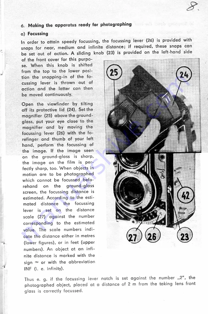 Meopta Flexaret VII Instructions For Use Manual Download Page 16