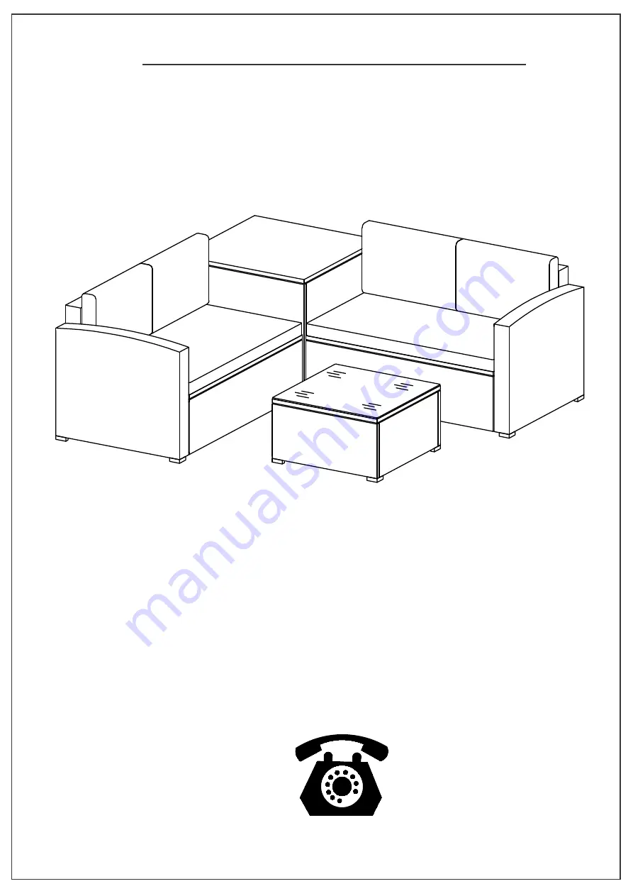 Merax BREED SOFA SET WF191435 Assembly Instruction Manual Download Page 1