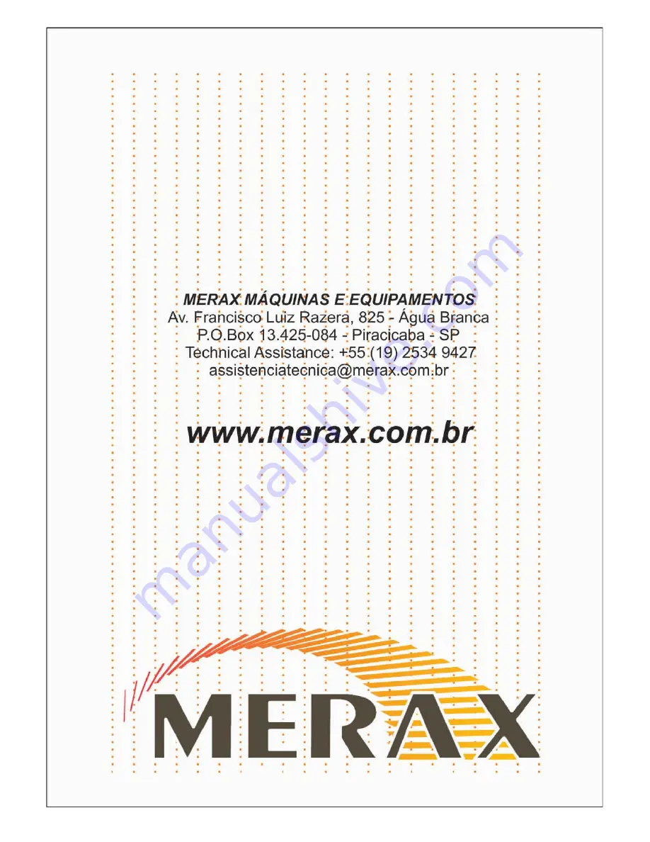 Merax HHW-3D Operator'S Manual Download Page 8