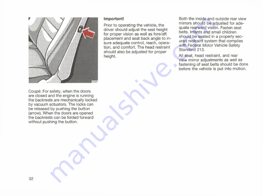 Mercedes-Benz 126 Series Owner'S Manual Download Page 34