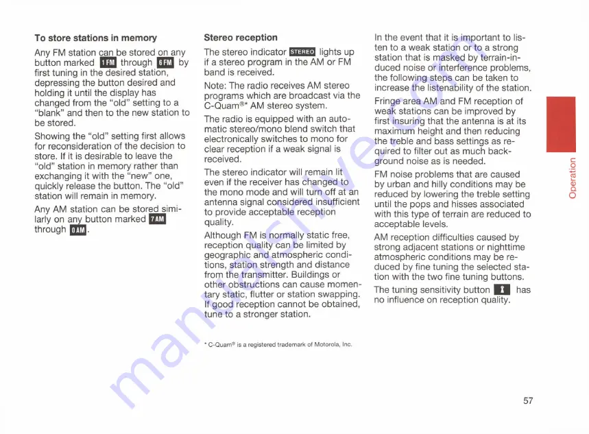 Mercedes-Benz 126 Series Owner'S Manual Download Page 59