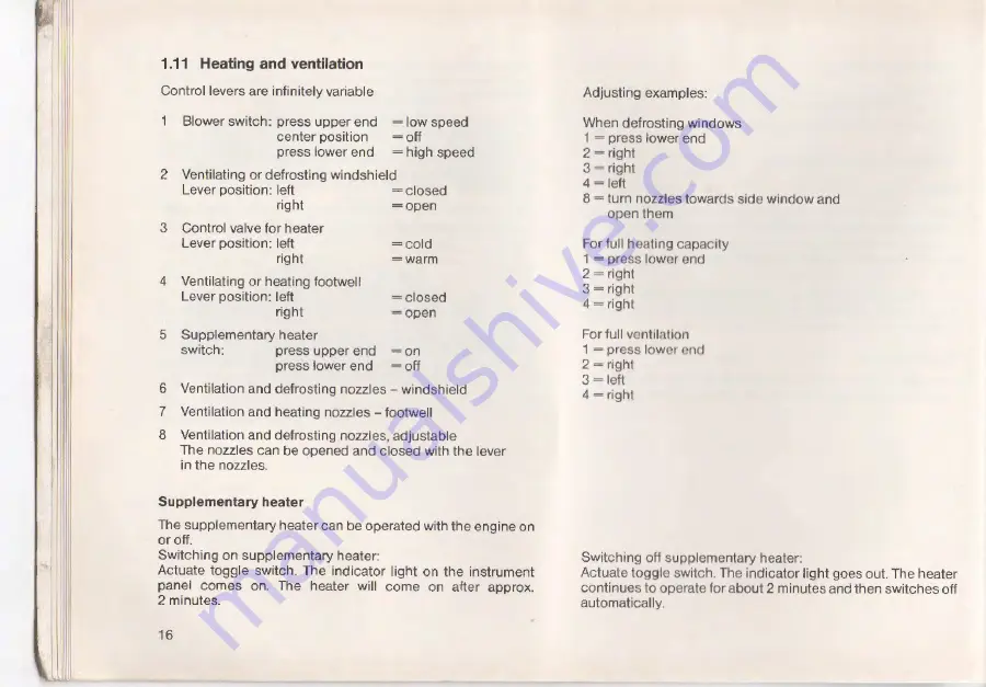 Mercedes-Benz 207 D Operating Instructions Manual Download Page 17