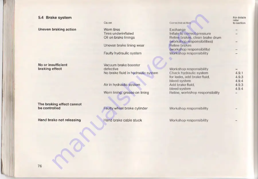 Mercedes-Benz 207 D Operating Instructions Manual Download Page 77