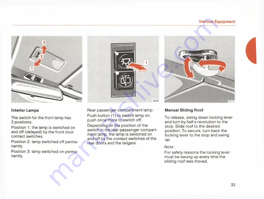 Mercedes-Benz 300 TD 123 T 1983 Owner'S Manual Download Page 35