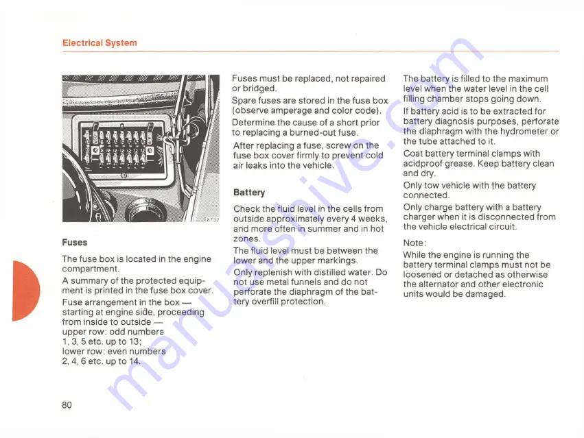 Mercedes-Benz 300 TD 123 T 1983 Owner'S Manual Download Page 82