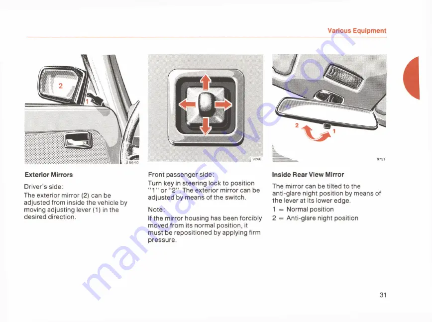 Mercedes-Benz 300 TD-TURBO DIESEL 1984 Owner'S Manual Download Page 33