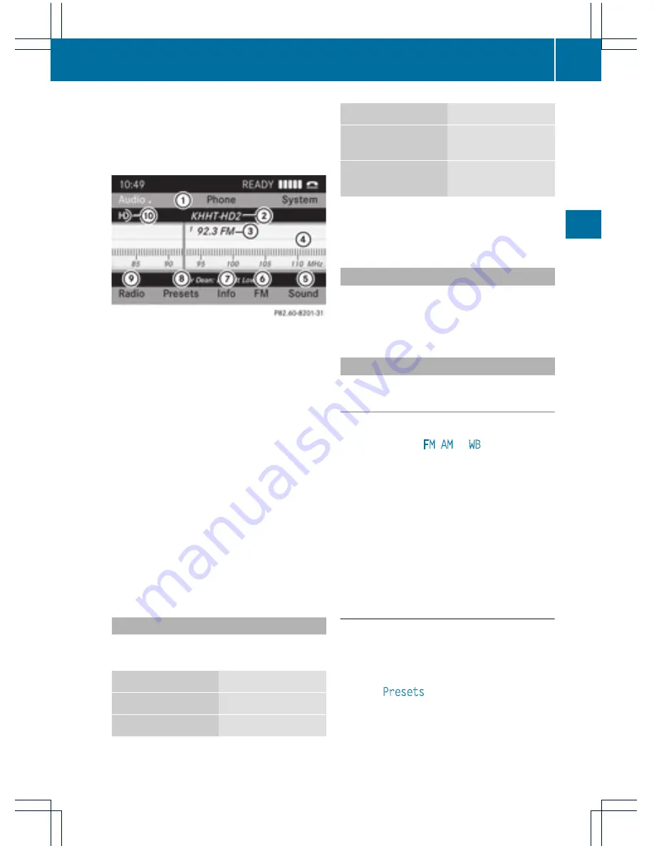 Mercedes-Benz Audio 20 2012 Operating Instructions Manual Download Page 57