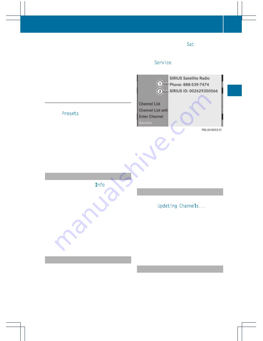 Mercedes-Benz Audio 20 2012 Operating Instructions Manual Download Page 63