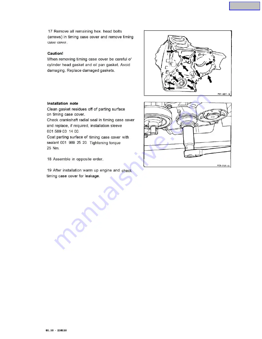 Mercedes-Benz OM602 Service Manual Download Page 85