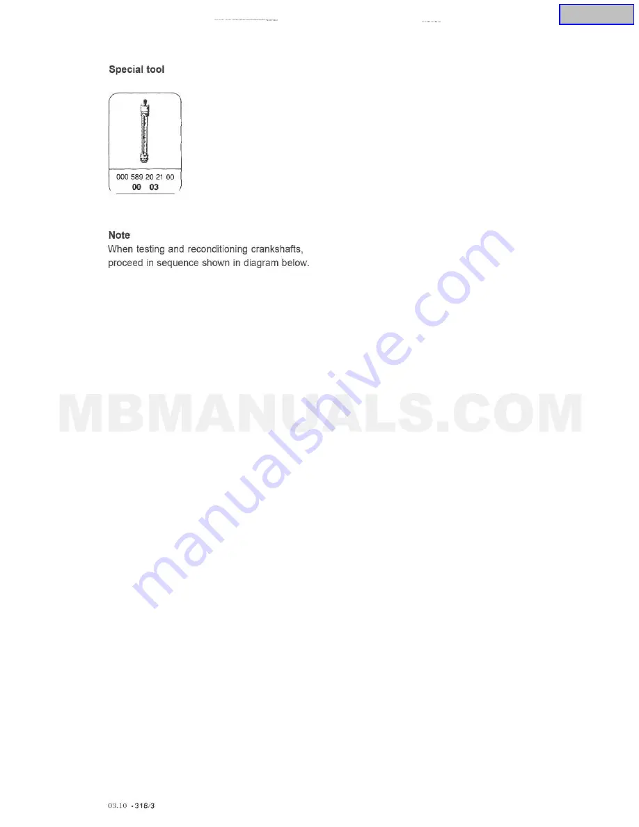 Mercedes-Benz OM602 Service Manual Download Page 166