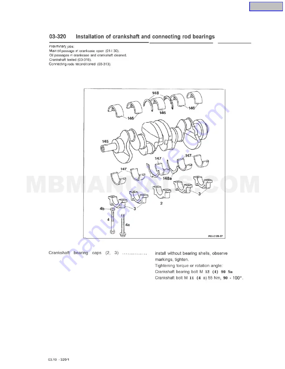 Mercedes-Benz OM602 Service Manual Download Page 172