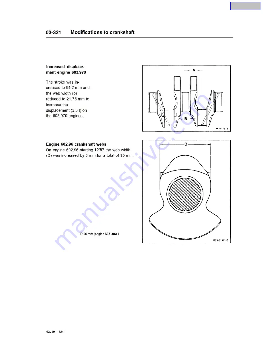 Mercedes-Benz OM602 Service Manual Download Page 189