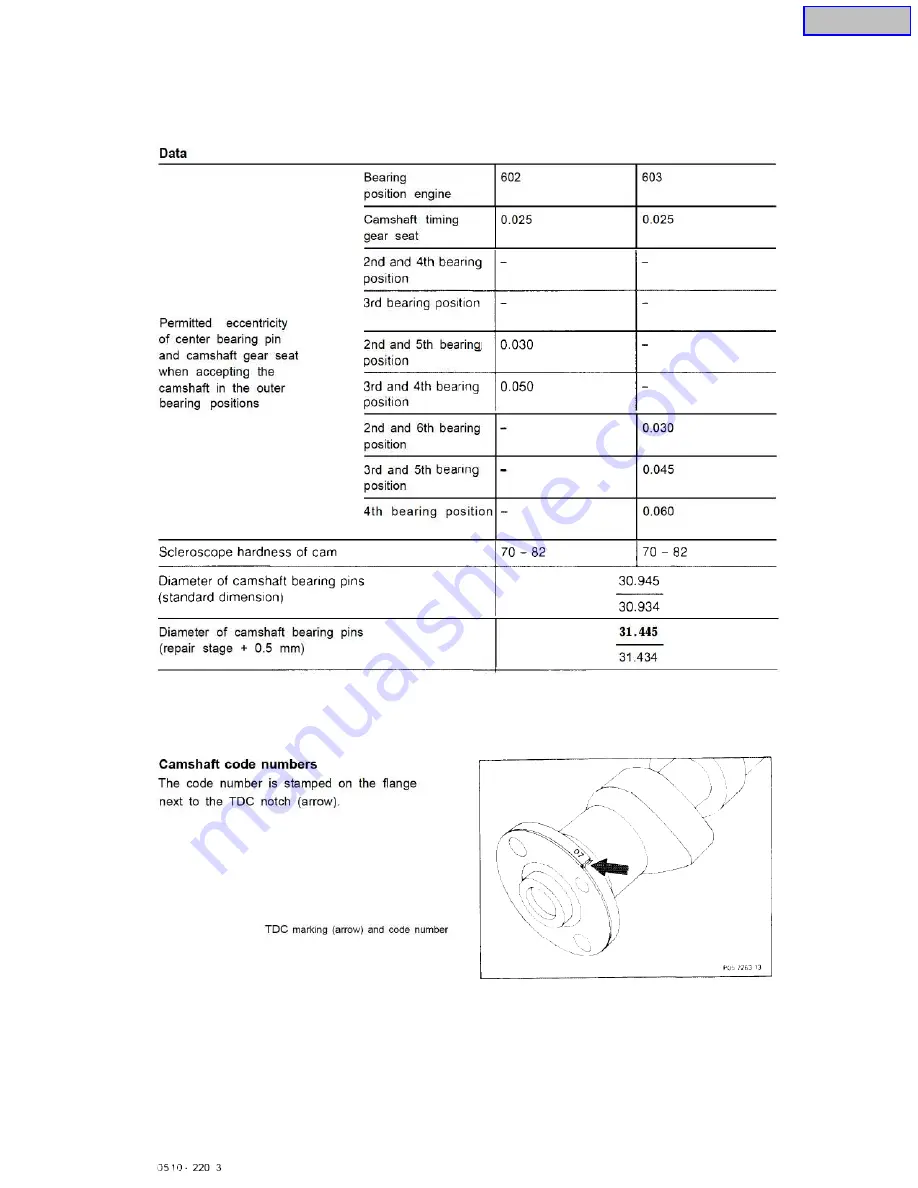 Mercedes-Benz OM602 Service Manual Download Page 243