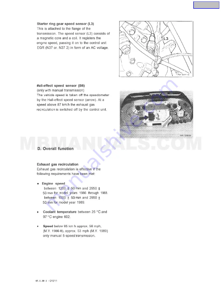 Mercedes-Benz OM602 Service Manual Download Page 344