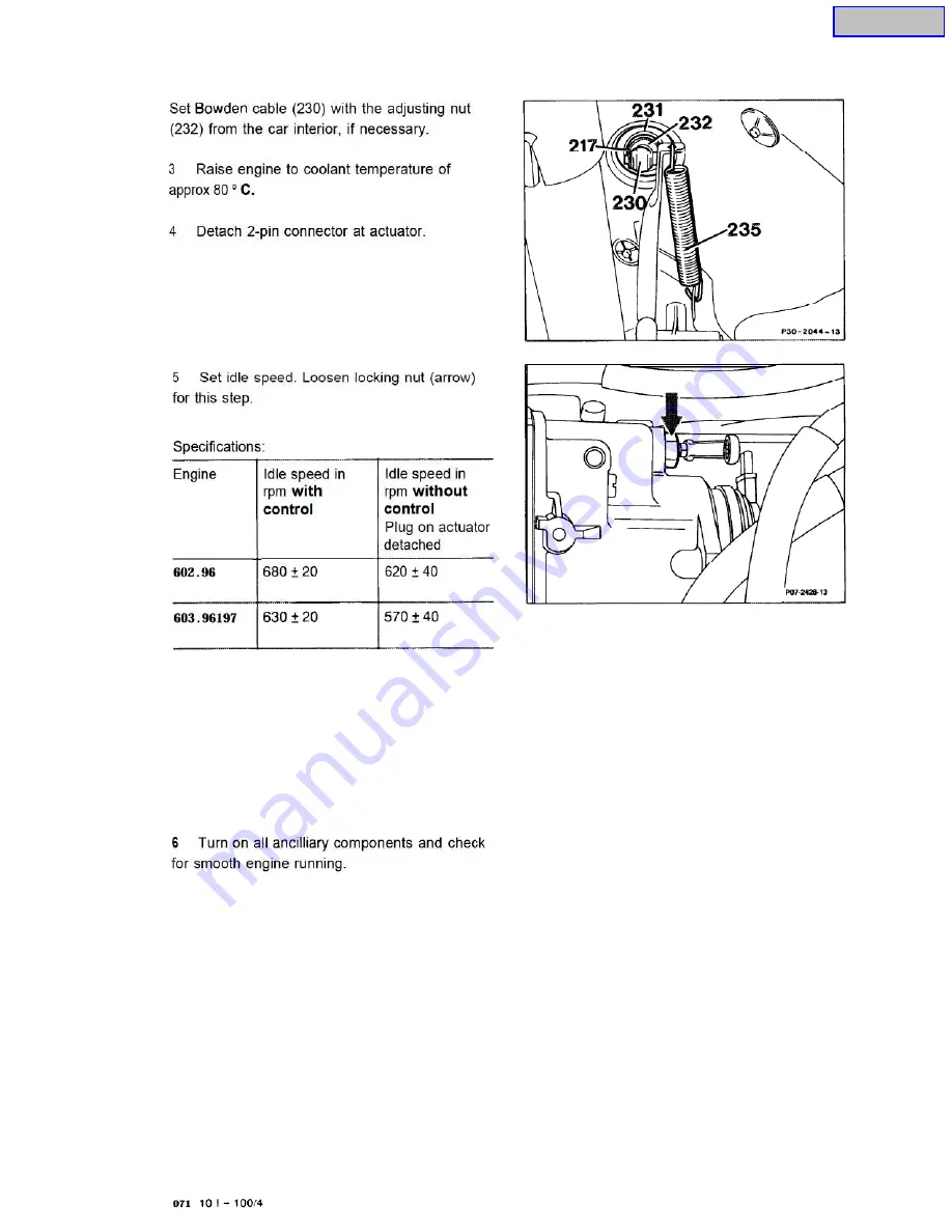 Mercedes-Benz OM602 Service Manual Download Page 523