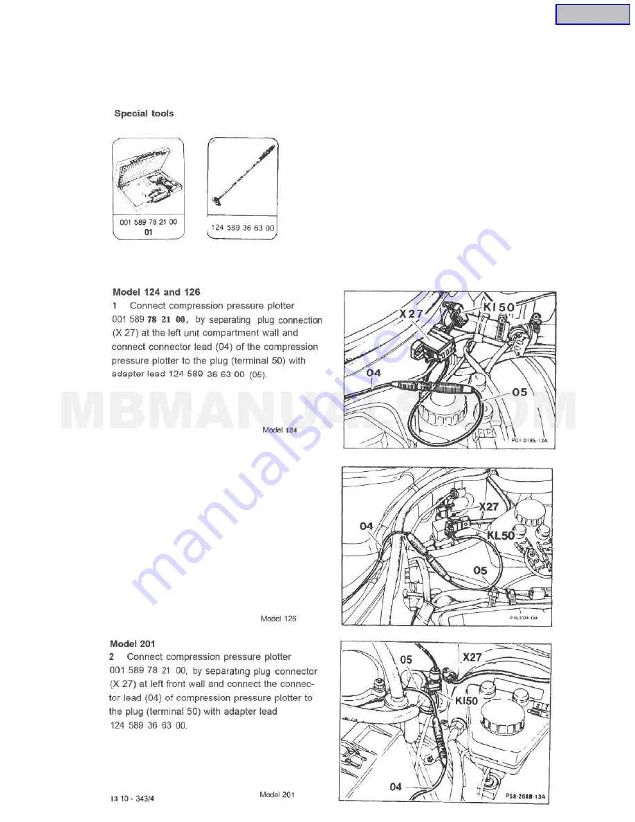 Mercedes-Benz OM602 Service Manual Download Page 682