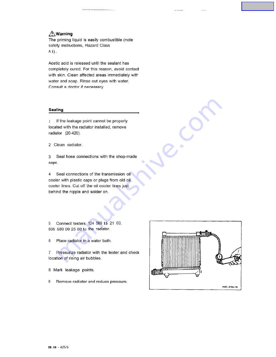 Mercedes-Benz OM602 Service Manual Download Page 849