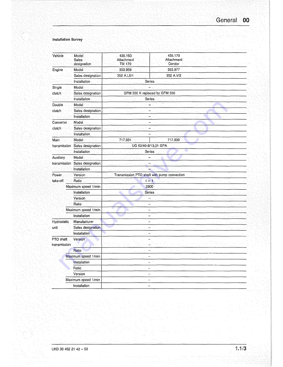 Mercedes-Benz Unimog 435 Service Manual Download Page 11