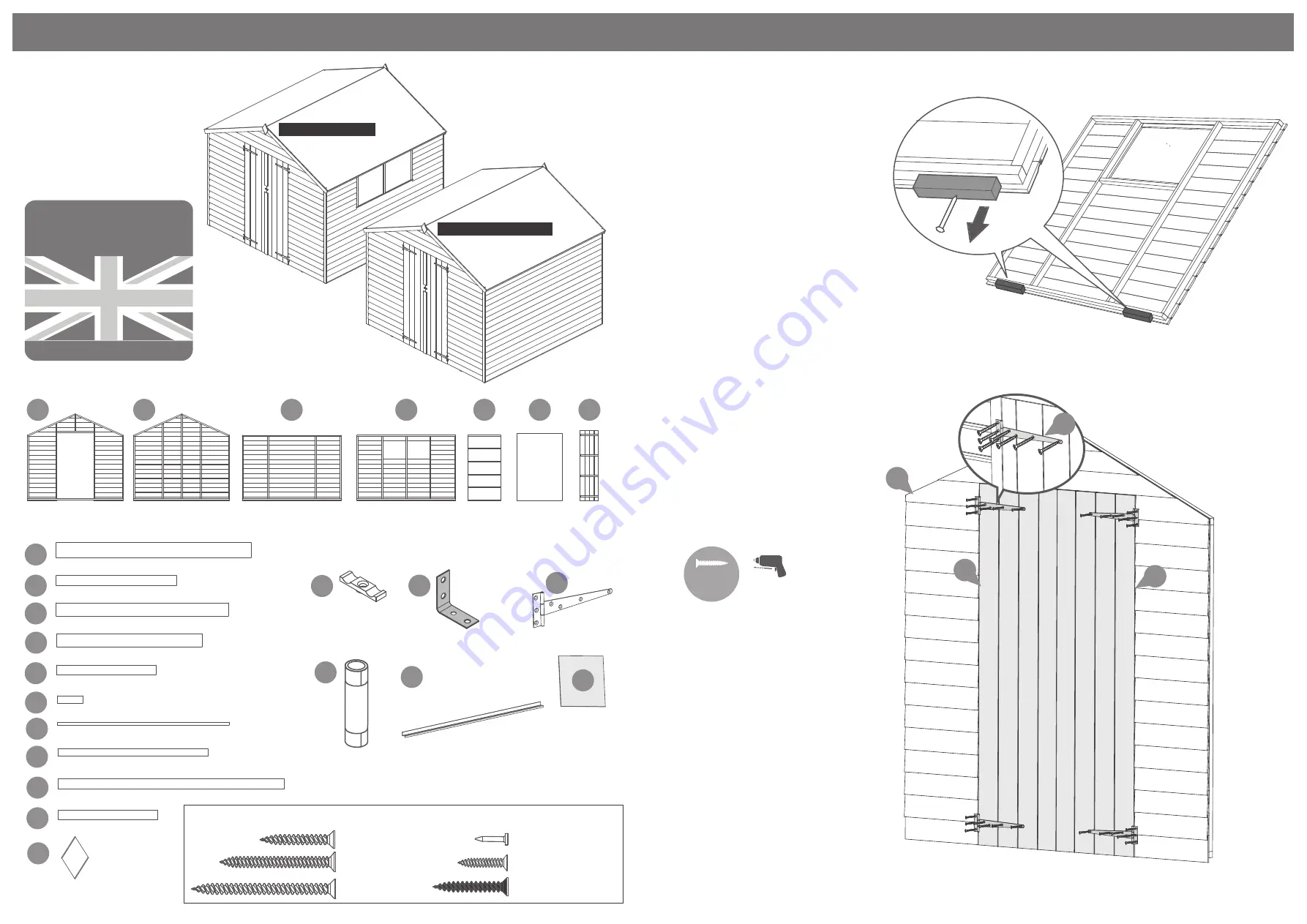 Mercia Garden Products 01OSBA0808DDFW-V1 General Instructions Manual Download Page 2