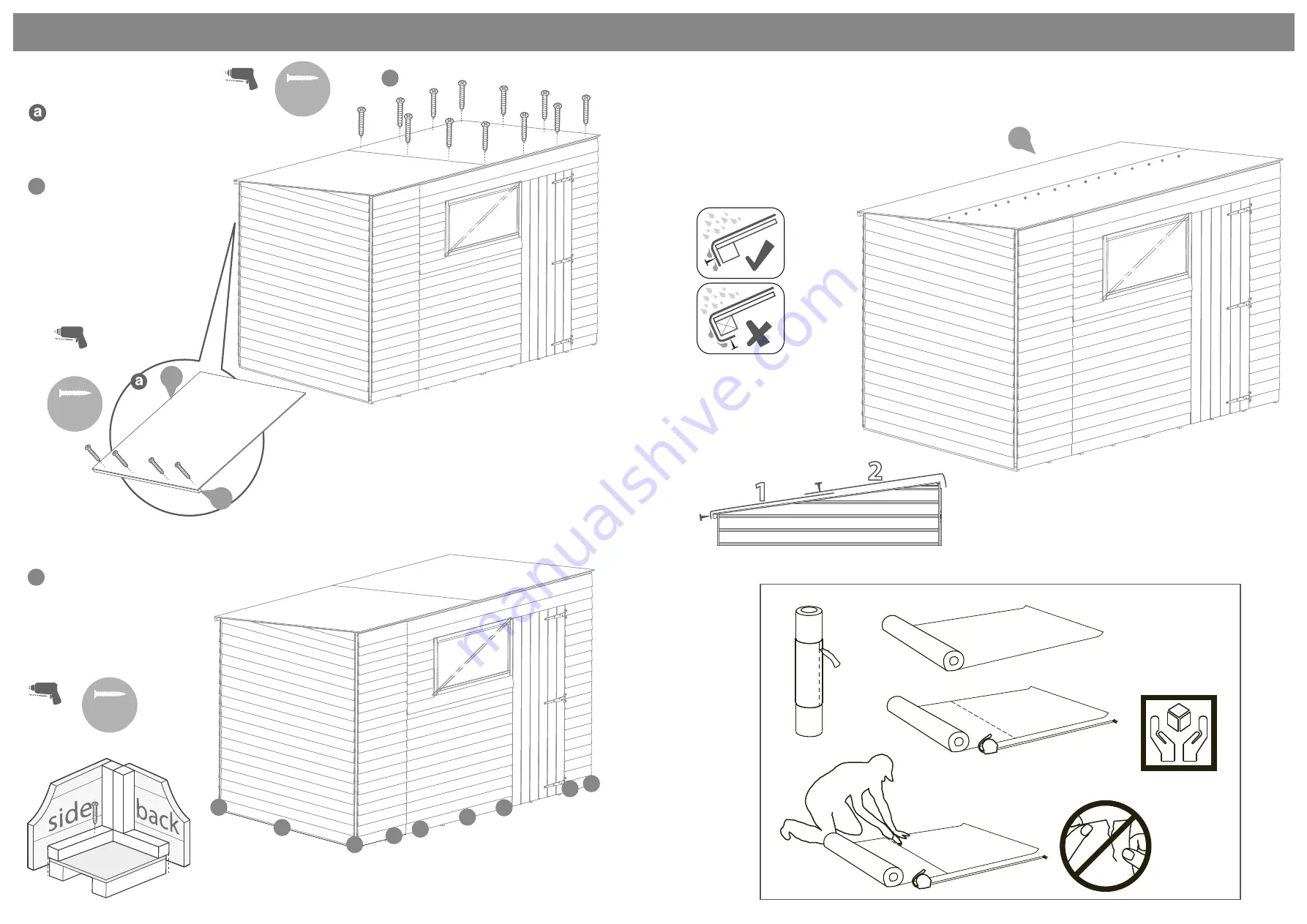 Mercia Garden Products 01OSBP1008SDFW-V1 Installation Instructions Manual Download Page 4