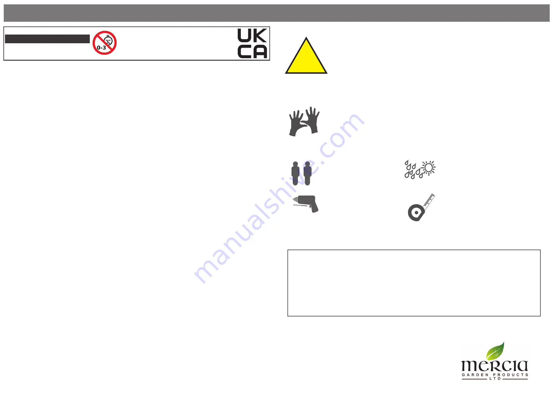 Mercia Garden Products 02CHY0404-V6-PEFC Instruction Manual Download Page 1