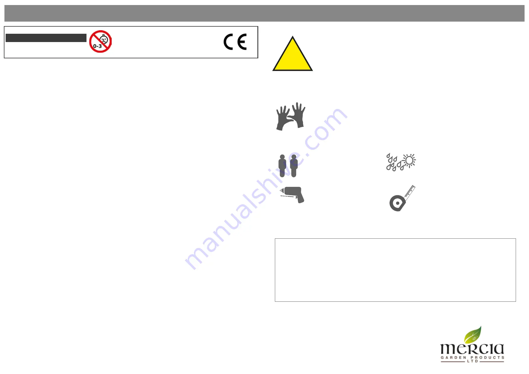 Mercia Garden Products 02CORPLAY0505-V1-PEFC General Instructions Manual Download Page 1